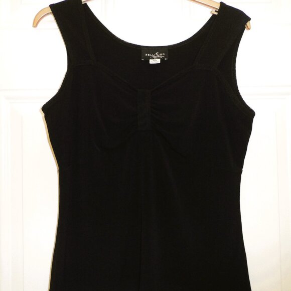 Bellissima Black sleeveless  tank top- size M - Picture 6 of 8